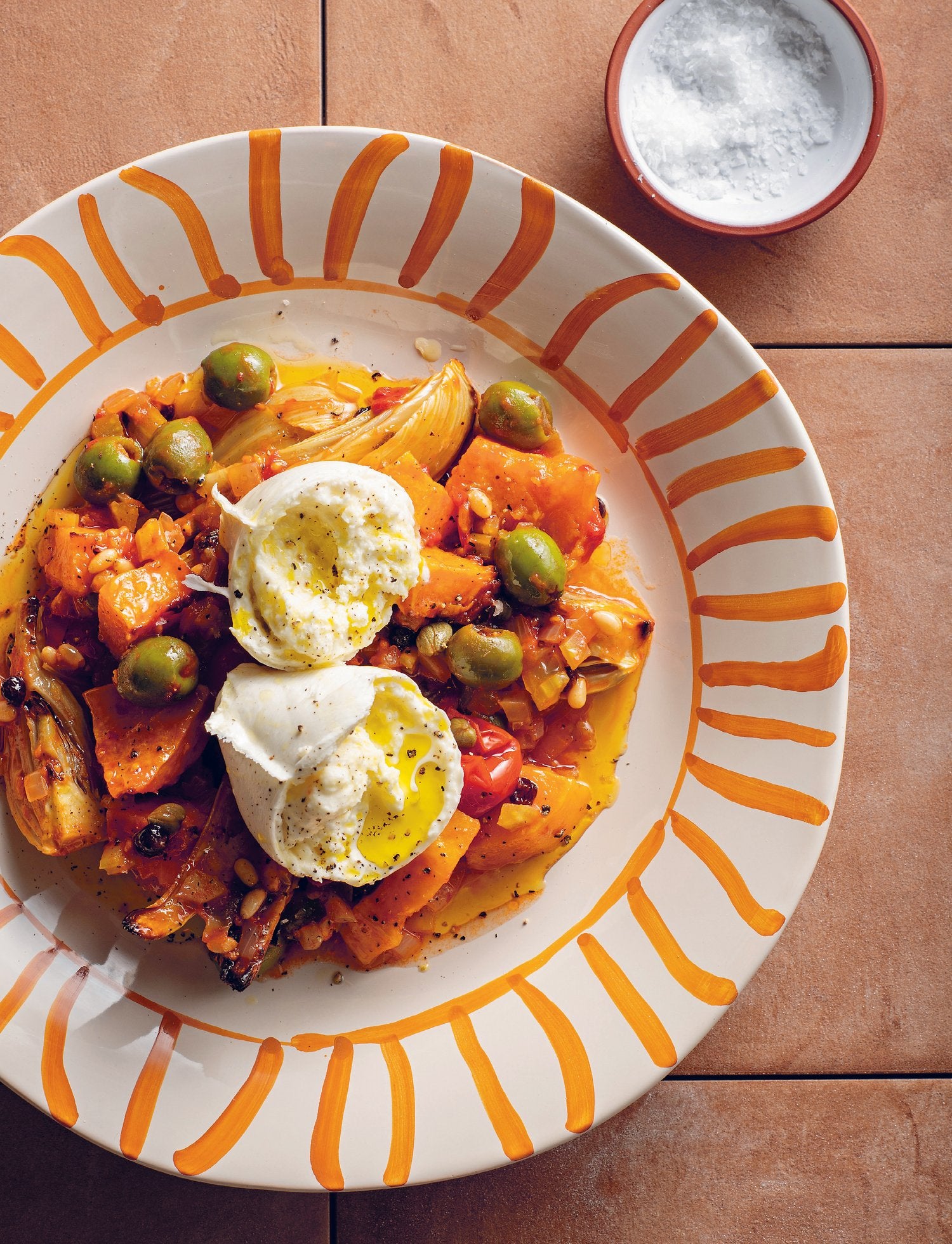 Fennel and Pumpkin Caponata with Mozzarella from Recipes for a Lifetime of Beautiful Cooking - Edibl